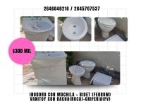 Inodoro Con Mochila Bidet (ferrum) Vanitoy Con Bachacroca)+griferiacfv)
