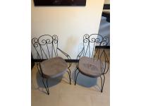 2 Sillones De Hierro Estilo Colonial Con Almohadones