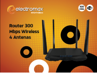 Router 300 Mbps Wireless 4 Antenas - Tenda - Wifii