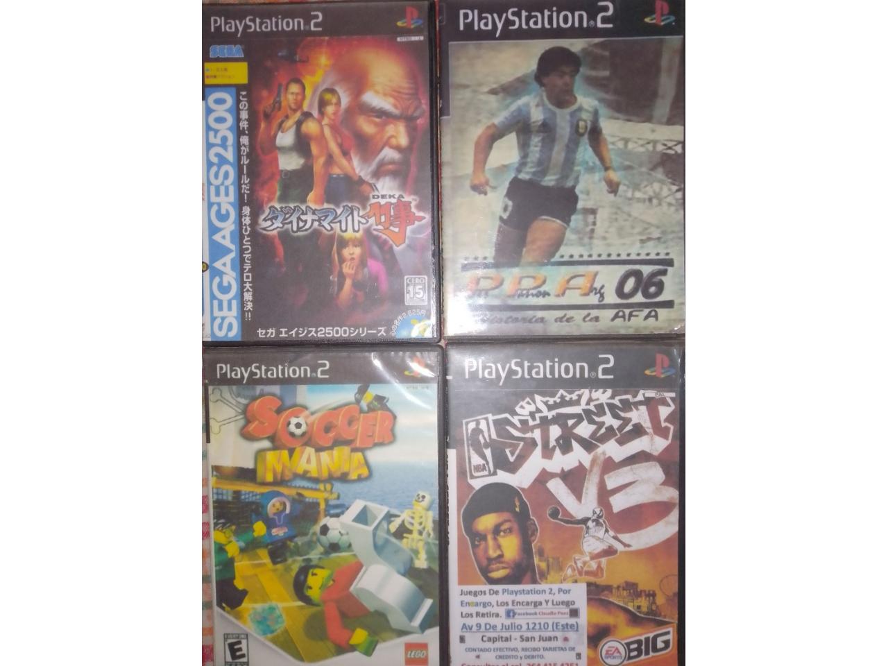 Juegos De Playstation 2, Por Encargo, Los Encarga Y Luego Los Retira. Mas  De 900 Títulos Para Elegir. - Comprá en San Juan