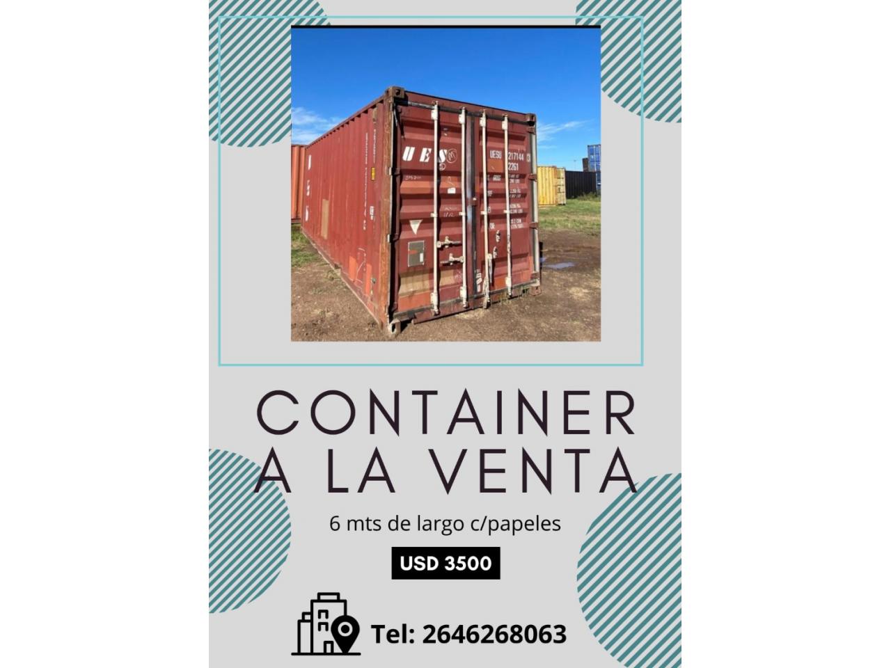 Container (6mts De Largo Con Papeles) - Comprá en San Juan