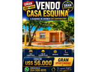 Oportunidad Vendo Casa En Santa Lucia, Tres Dormitorios Esquina Con Un Peque�o Sal�n, Valor Usd 56,000 Gran Oportunidad