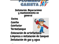 Plomero Gasista Matriculado Atencin Inmediata Las 24